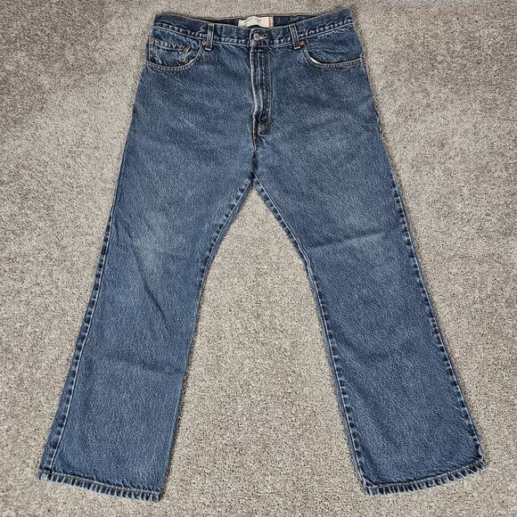 Vtg Levis 517 Jeans Mens 36x30 (Tag 38x30) Blue Bootcut Cowboy Western Cowboy - Picture 1 of 13